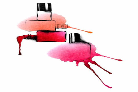 image clipart d'une tache de vernis